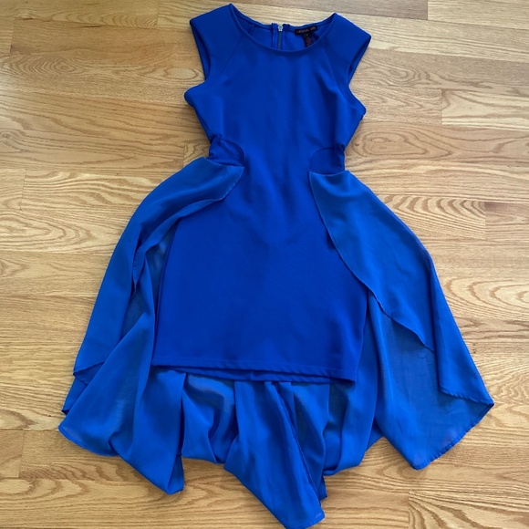Material Girl NWOT  Hi-Lo Mixed Media Dress (S) - Picture 2 of 14